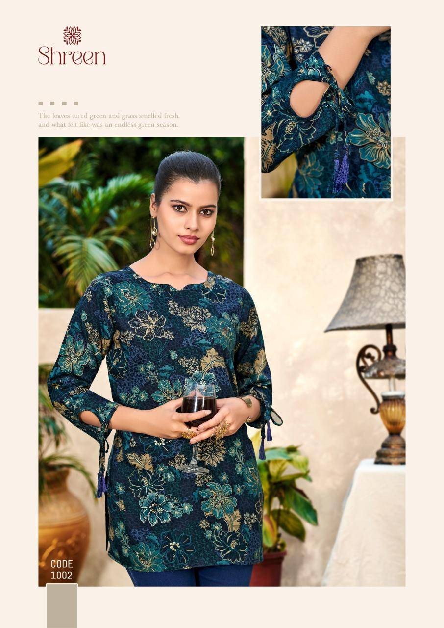 Shreen trendz new vol Kurti set wholesaler